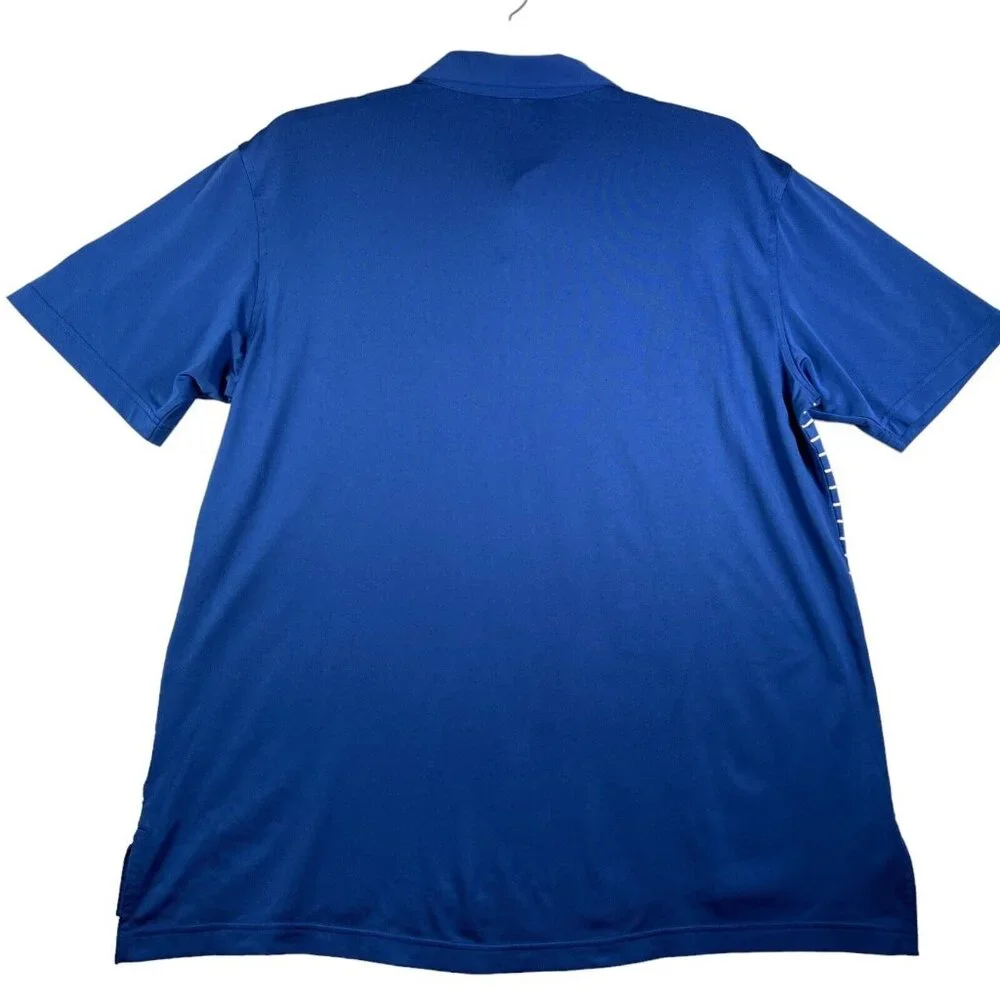 Peter Millar Polo Shirt Mens Size L Blue Striped Summer Comfort Fenway Golf Club